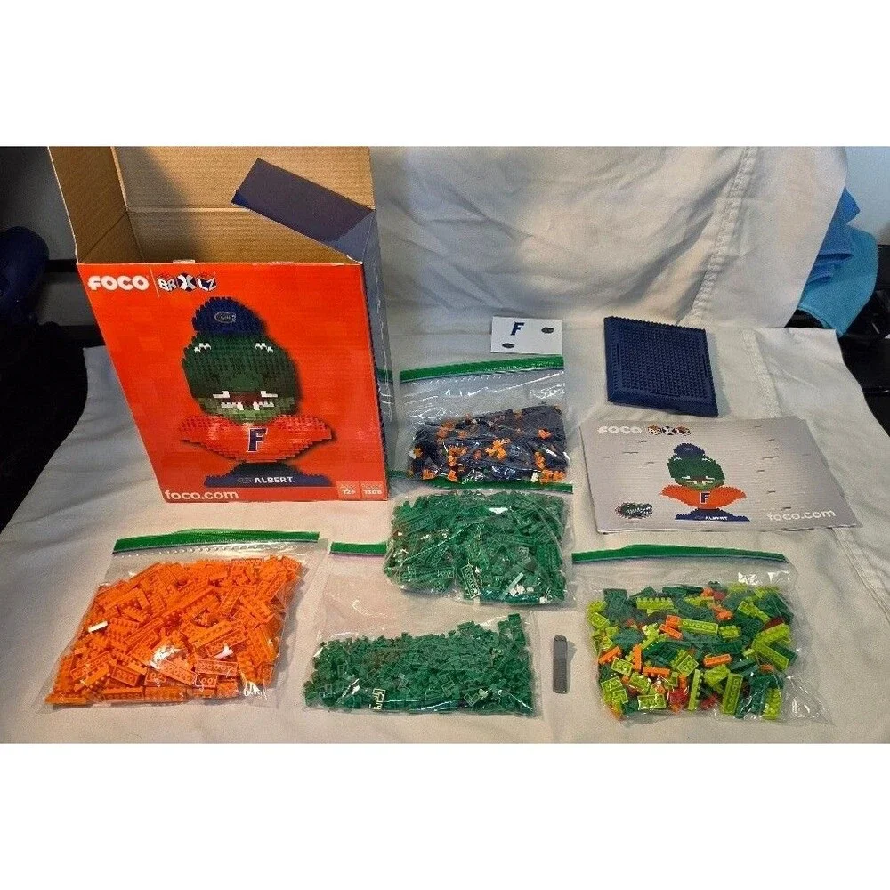 FOCO BRXLZ Albert Florida Gators 3D Puzzle Mascot Bust Building Blocks